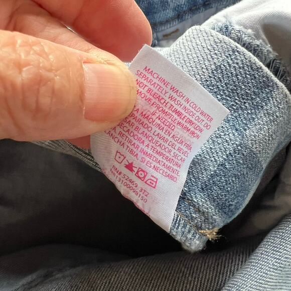 No Boundaries Checkered Denim Shortalls Overalls Junior Size XL 15-17 Re… - Picture 10 of 15